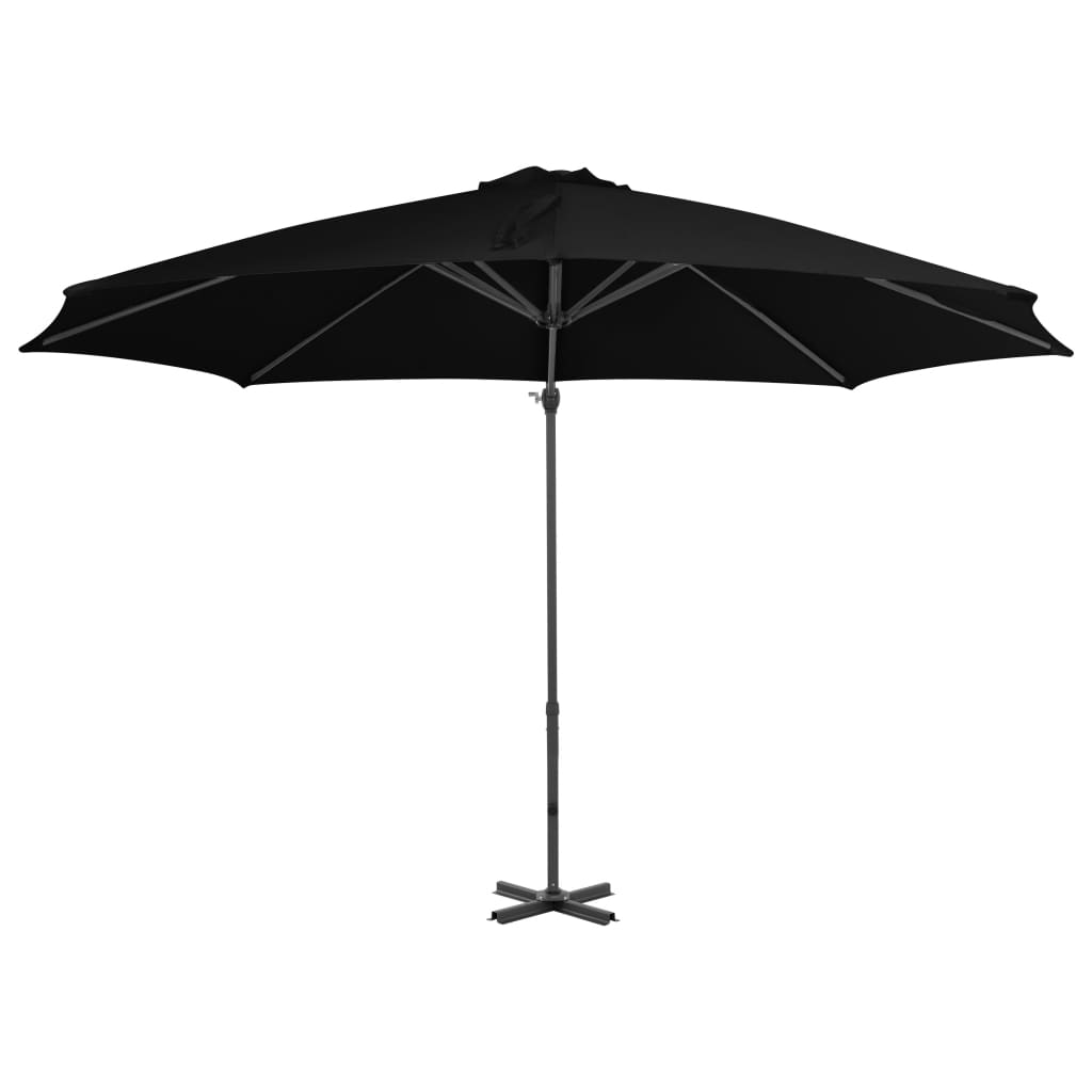 Zweefparasol met aluminium paal 300 cm zwart Parasols en zonneschermen | Creëer jouw Trendy Thuis | Gratis bezorgd & Retour | Trendy.nl