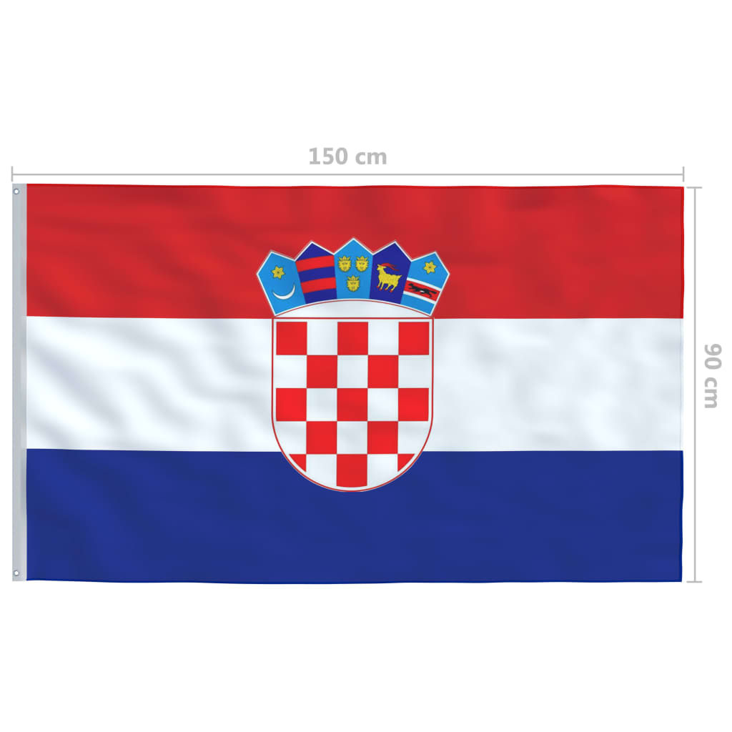 Vlag Kroatië 90x150 cm