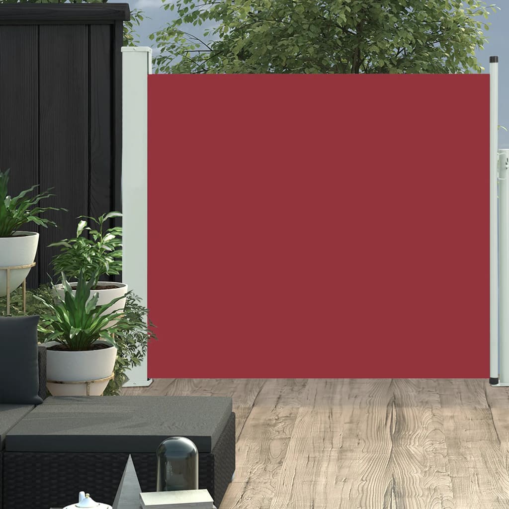 Tuinscherm uittrekbaar 100x300 cm rood Parasols en zonneschermen | Creëer jouw Trendy Thuis | Gratis bezorgd & Retour | Trendy.nl