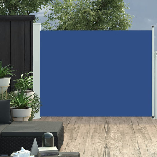Tuinscherm uittrekbaar 140x500 cm blauw Parasols en zonneschermen | Creëer jouw Trendy Thuis | Gratis bezorgd & Retour | Trendy.nl