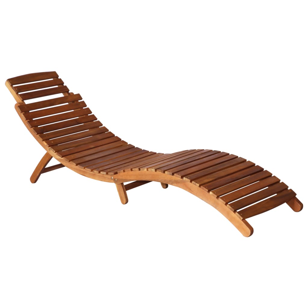 Ligbed met tafel massief acaciahout bruin Ligstoelen | Creëer jouw Trendy Thuis | Gratis bezorgd & Retour | Trendy.nl