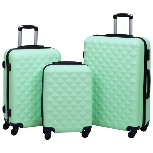 3-delige Harde kofferset ABS mintkleurig Koffers | Creëer jouw Trendy Thuis | Gratis bezorgd & Retour | Trendy.nl