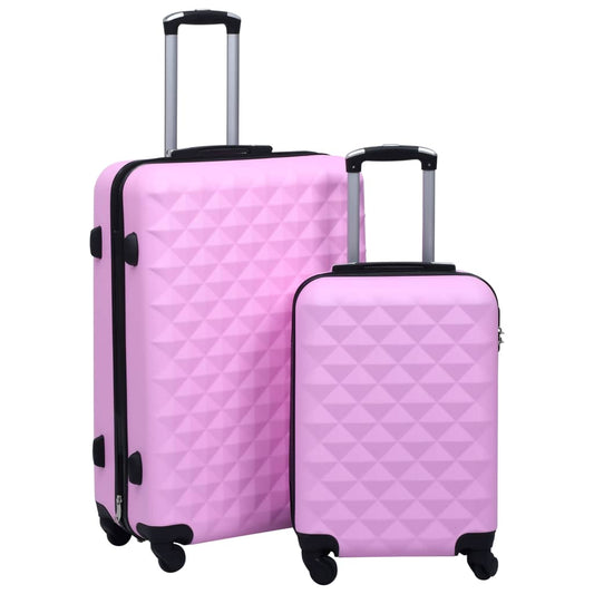 2-delige Harde kofferset ABS roze Koffers | Creëer jouw Trendy Thuis | Gratis bezorgd & Retour | Trendy.nl