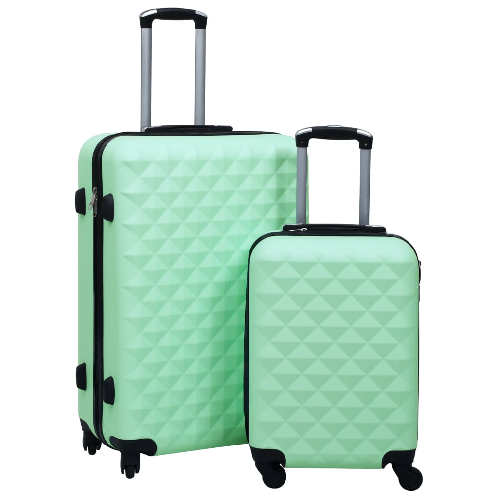 2-delige Harde kofferset ABS mintkleurig Koffers | Creëer jouw Trendy Thuis | Gratis bezorgd & Retour | Trendy.nl