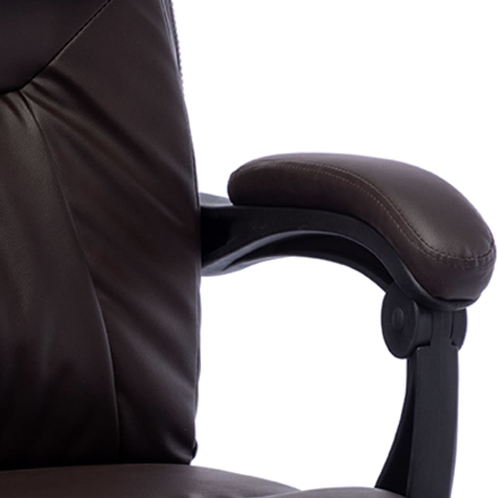 Massage kantoorstoel kunstleer bruin Bureaustoelen | Creëer jouw Trendy Thuis | Gratis bezorgd & Retour | Trendy.nl