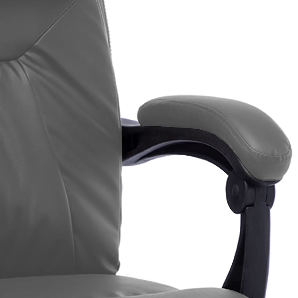 Massage kantoorstoel kunstleer antraciet Bureaustoelen | Creëer jouw Trendy Thuis | Gratis bezorgd & Retour | Trendy.nl