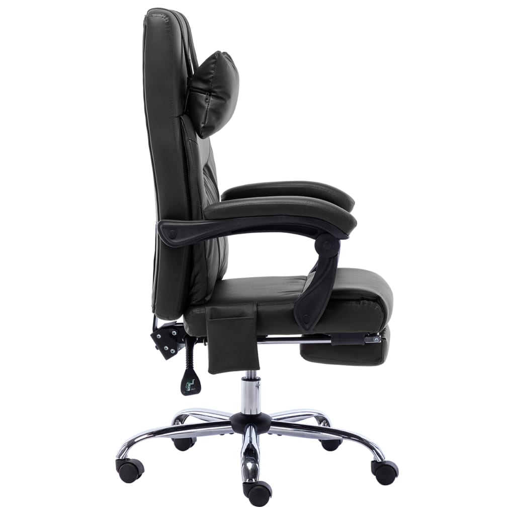 Massage kantoorstoel kunstleer zwart Bureaustoelen | Creëer jouw Trendy Thuis | Gratis bezorgd & Retour | Trendy.nl