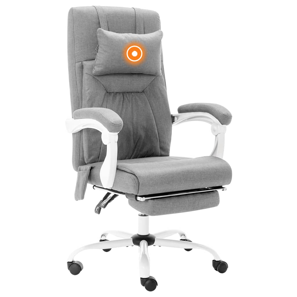 Kantoormassagestoel stof grijs Bureaustoelen | Creëer jouw Trendy Thuis | Gratis bezorgd & Retour | Trendy.nl