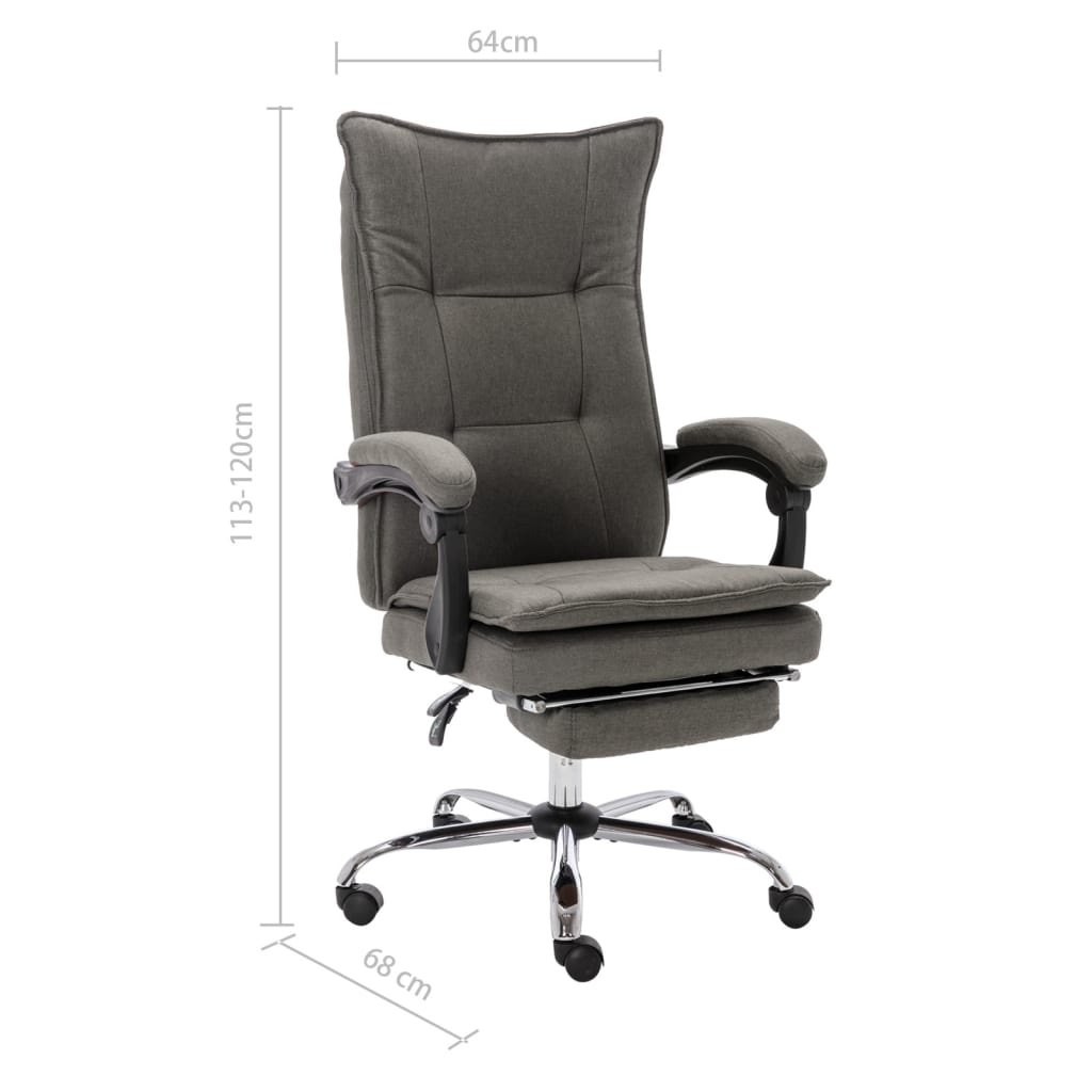 Kantoorstoel stof grijs Bureaustoelen | Creëer jouw Trendy Thuis | Gratis bezorgd & Retour | Trendy.nl
