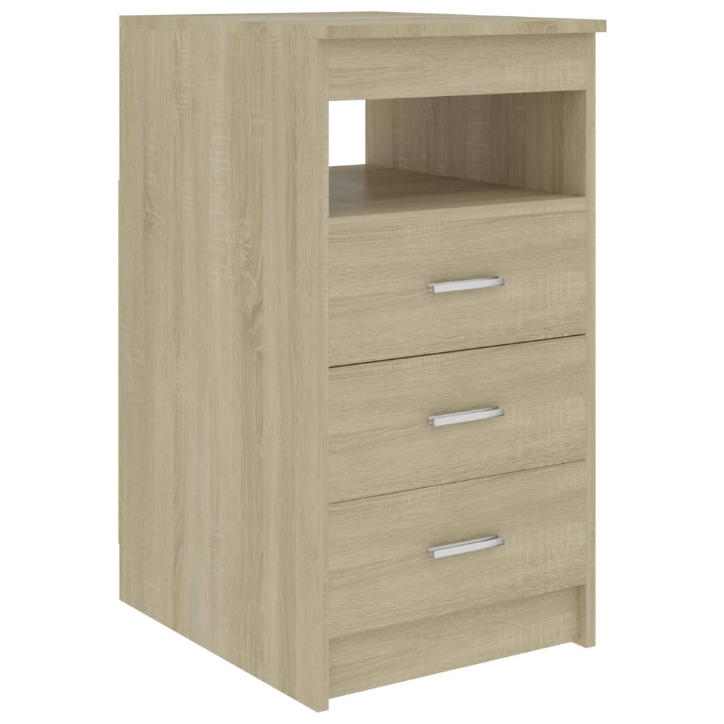 Ladekast 40x50x76 cm bewerkt hout sonoma eikenkleurig Opbergkasten & lockerkasten | Creëer jouw Trendy Thuis | Gratis bezorgd & Retour | Trendy.nl