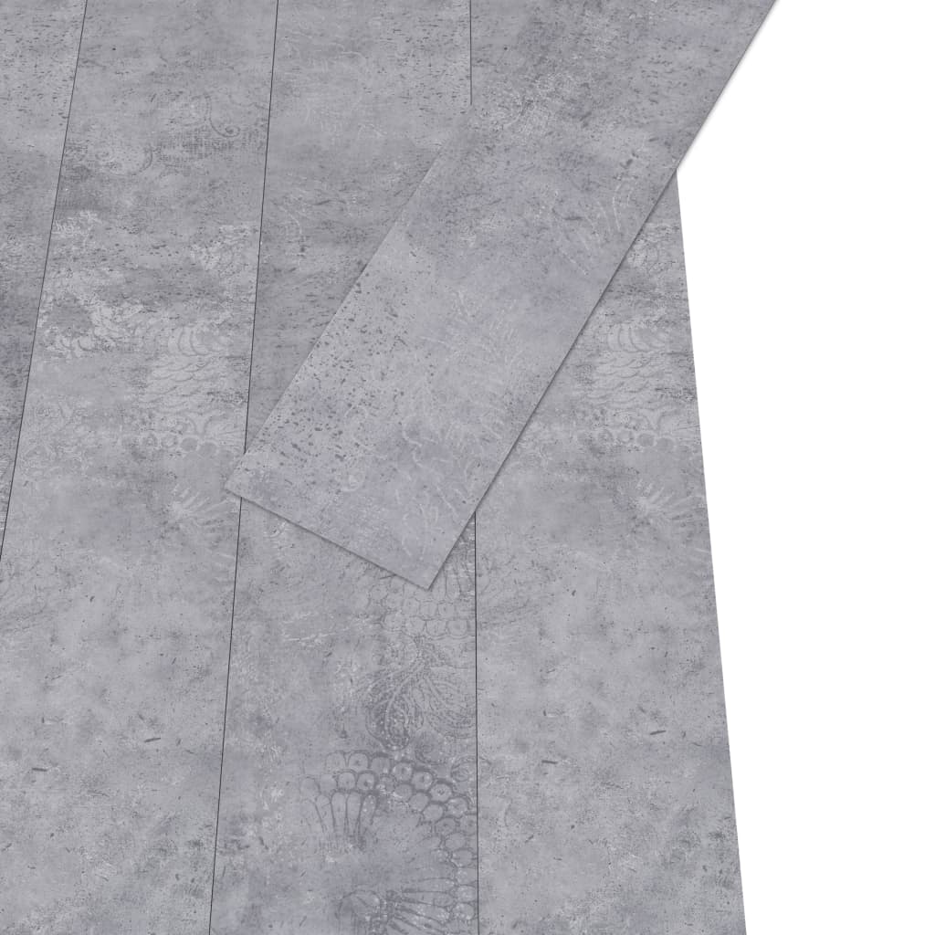 Vloerplanken zelfklevend 5,02 m² 2 mm PVC cementgrijs Vloeren | Creëer jouw Trendy Thuis | Gratis bezorgd & Retour | Trendy.nl