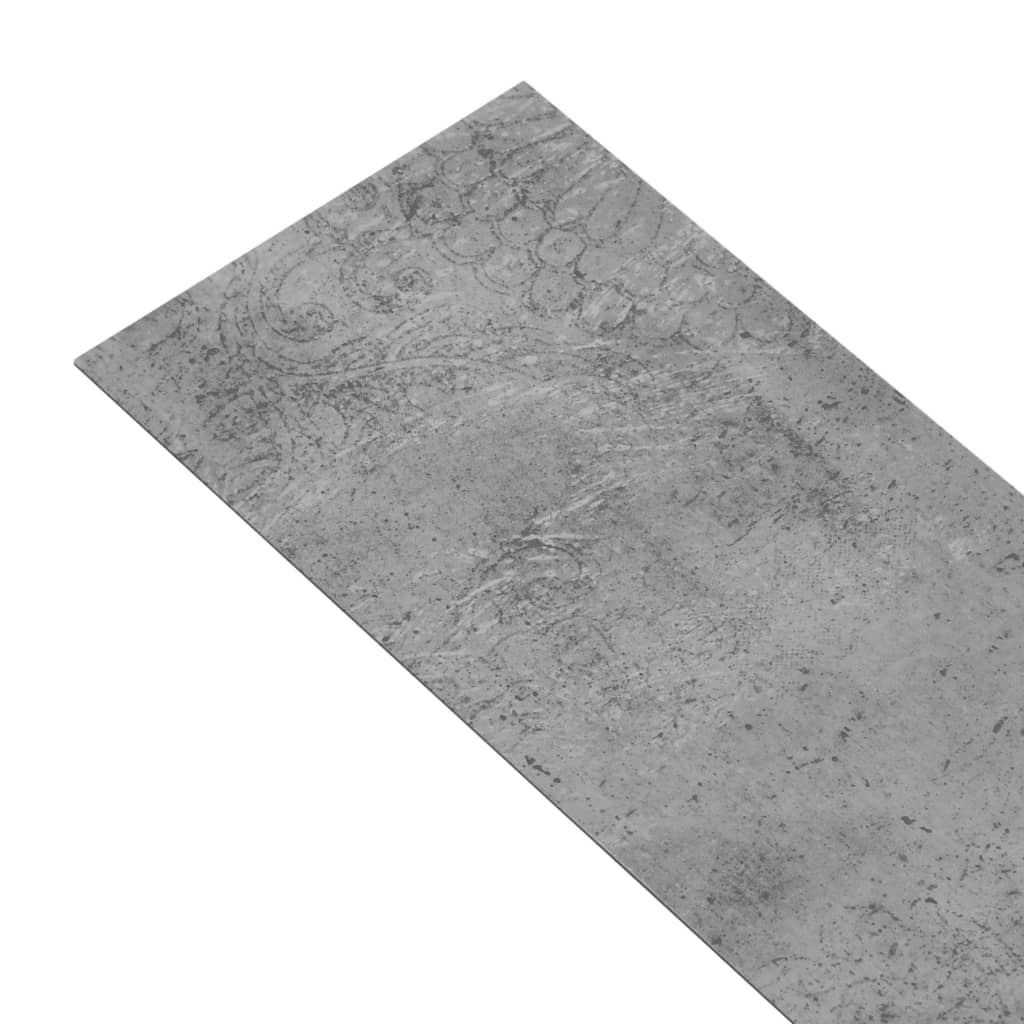 Vloerplanken zelfklevend 5,02 m² 2 mm PVC cementbruin Vloeren | Creëer jouw Trendy Thuis | Gratis bezorgd & Retour | Trendy.nl