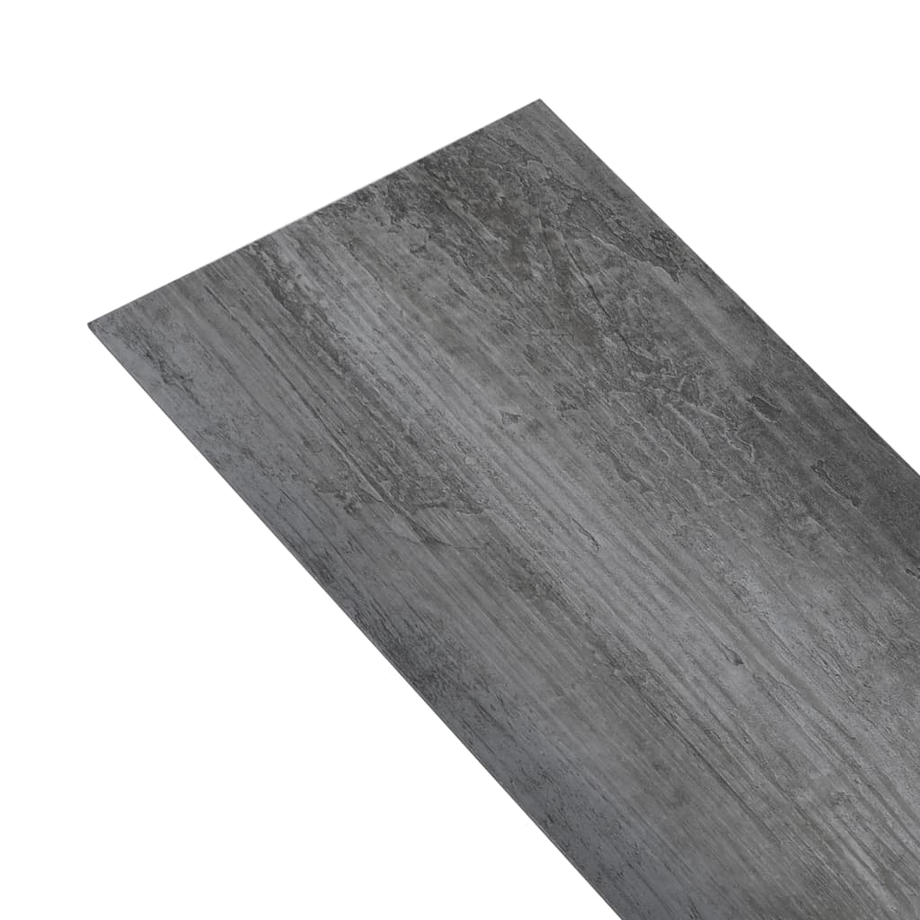 Vloerplanken zelfklevend 5,02 m² 2 mm PVC glanzend grijs Vloeren | Creëer jouw Trendy Thuis | Gratis bezorgd & Retour | Trendy.nl
