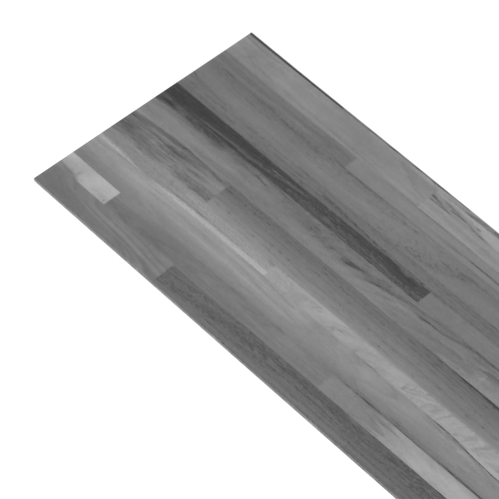 Vloerplanken niet-zelfklevend 5,26 m² 2 mm PVC gestreept grijs Vloeren | Creëer jouw Trendy Thuis | Gratis bezorgd & Retour | Trendy.nl