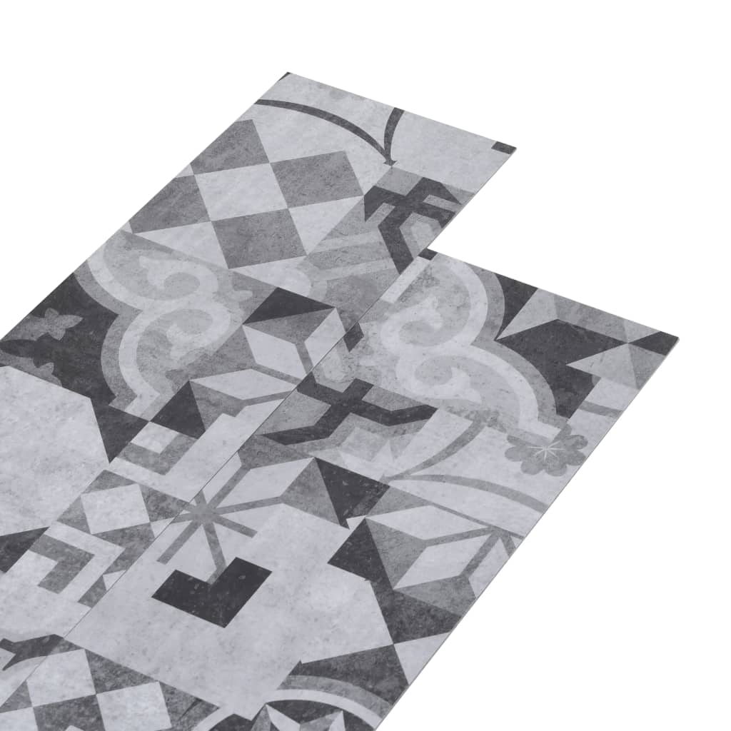 Vloerplanken niet-zelfklevend 5,26 m² 2 mm PVC grijs patroon Vloeren | Creëer jouw Trendy Thuis | Gratis bezorgd & Retour | Trendy.nl