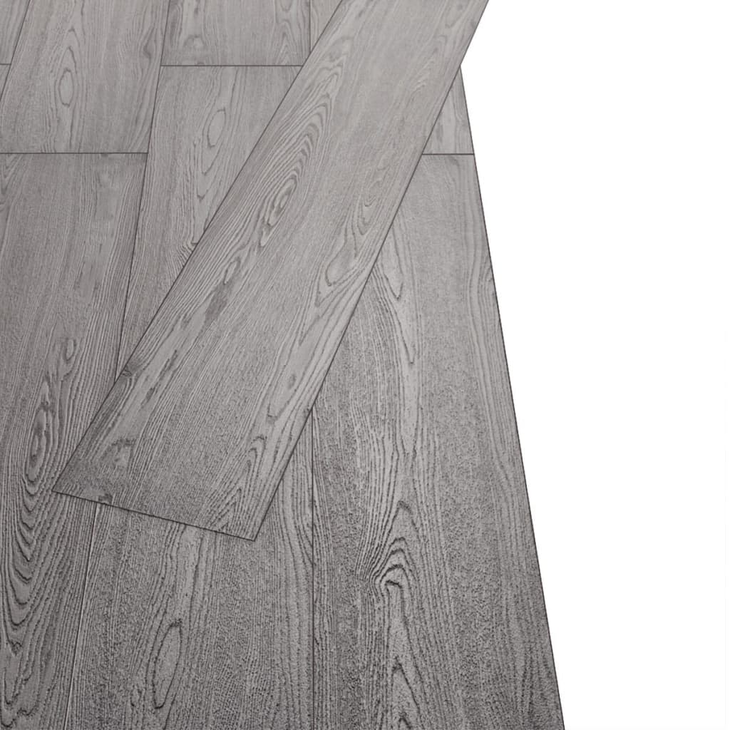 Vloerplanken niet-zelfklevend 4,46 m² 3 mm PVC donkergrijs Vloeren | Creëer jouw Trendy Thuis | Gratis bezorgd & Retour | Trendy.nl
