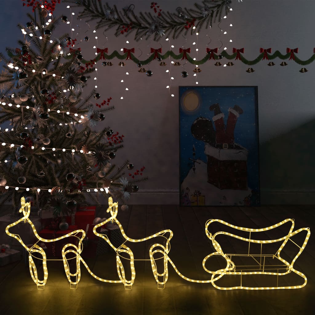 Kerstdecoratie rendieren en slee 576 LED's Kerstverlichting | Creëer jouw Trendy Thuis | Gratis bezorgd & Retour | Trendy.nl