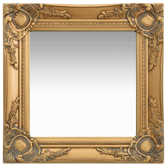 Wandspiegel barok stijl 40x40 cm goudkleurig Spiegels | Creëer jouw Trendy Thuis | Gratis bezorgd & Retour | Trendy.nl