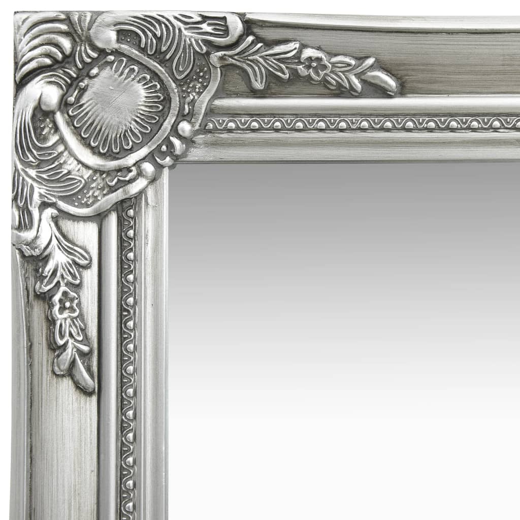 Wandspiegel barok stijl 40x40 cm zilverkleurig Spiegels | Creëer jouw Trendy Thuis | Gratis bezorgd & Retour | Trendy.nl