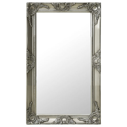 Wandspiegel barok stijl 50x80 cm zilverkleurig Spiegels | Creëer jouw Trendy Thuis | Gratis bezorgd & Retour | Trendy.nl