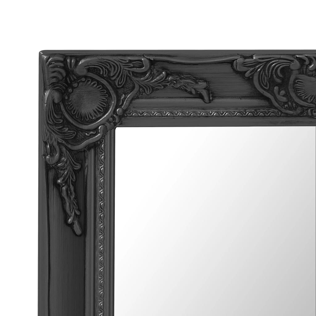Wandspiegel barok stijl 50x80 cm zwart Spiegels | Creëer jouw Trendy Thuis | Gratis bezorgd & Retour | Trendy.nl