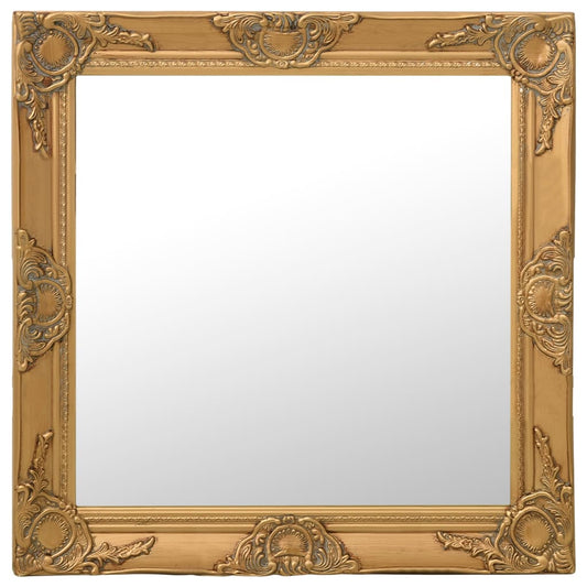 Wandspiegel barok stijl 60x60 cm goudkleurig Spiegels | Creëer jouw Trendy Thuis | Gratis bezorgd & Retour | Trendy.nl