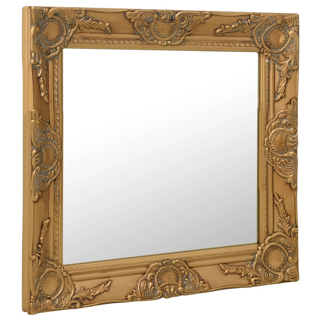 Wandspiegel barok stijl 60x60 cm goudkleurig Spiegels | Creëer jouw Trendy Thuis | Gratis bezorgd & Retour | Trendy.nl