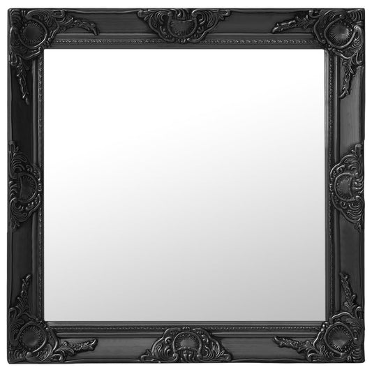Wandspiegel Barokstijl 60x60 cm zwart Spiegels | Creëer jouw Trendy Thuis | Gratis bezorgd & Retour | Trendy.nl