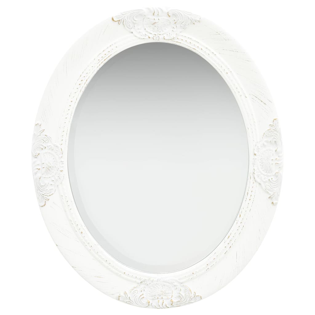 Wandspiegel barok stijl 50x60 cm wit Spiegels | Creëer jouw Trendy Thuis | Gratis bezorgd & Retour | Trendy.nl