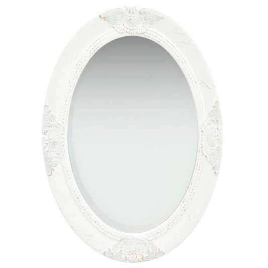 Wandspiegel barok stijl 50x70 cm wit Spiegels | Creëer jouw Trendy Thuis | Gratis bezorgd & Retour | Trendy.nl