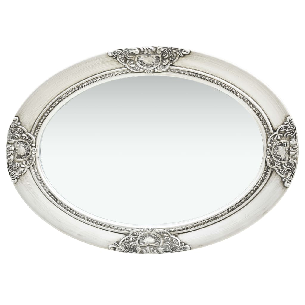 Wandspiegel barok stijl 50x70 cm zilverkleurig Spiegels | Creëer jouw Trendy Thuis | Gratis bezorgd & Retour | Trendy.nl