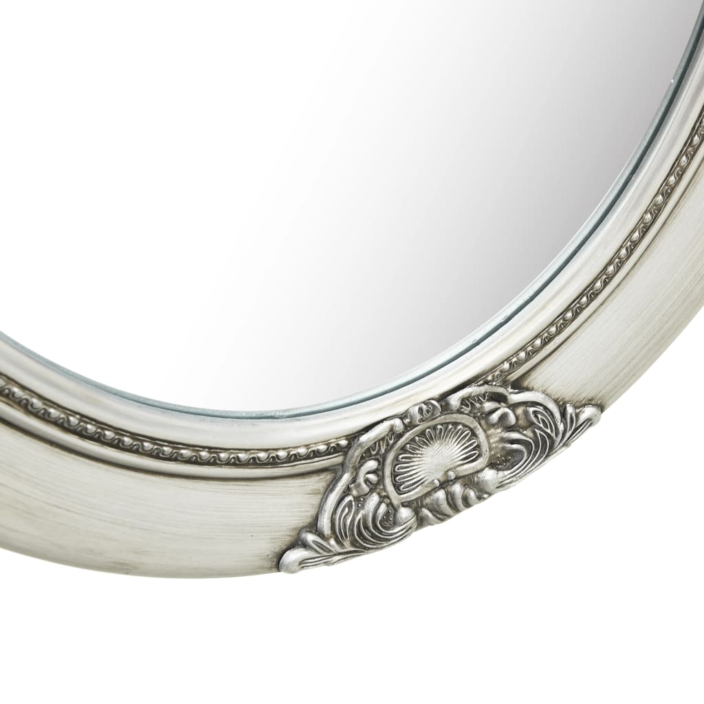 Wandspiegel barok stijl 50x70 cm zilverkleurig Spiegels | Creëer jouw Trendy Thuis | Gratis bezorgd & Retour | Trendy.nl