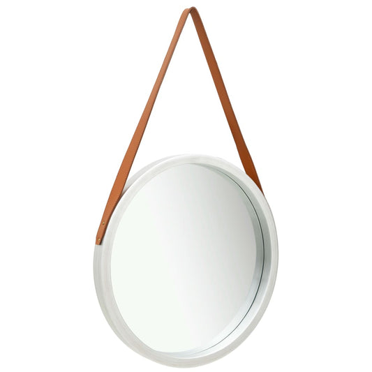 Wandspiegel met band 50 cm zilverkleurig Spiegels | Creëer jouw Trendy Thuis | Gratis bezorgd & Retour | Trendy.nl