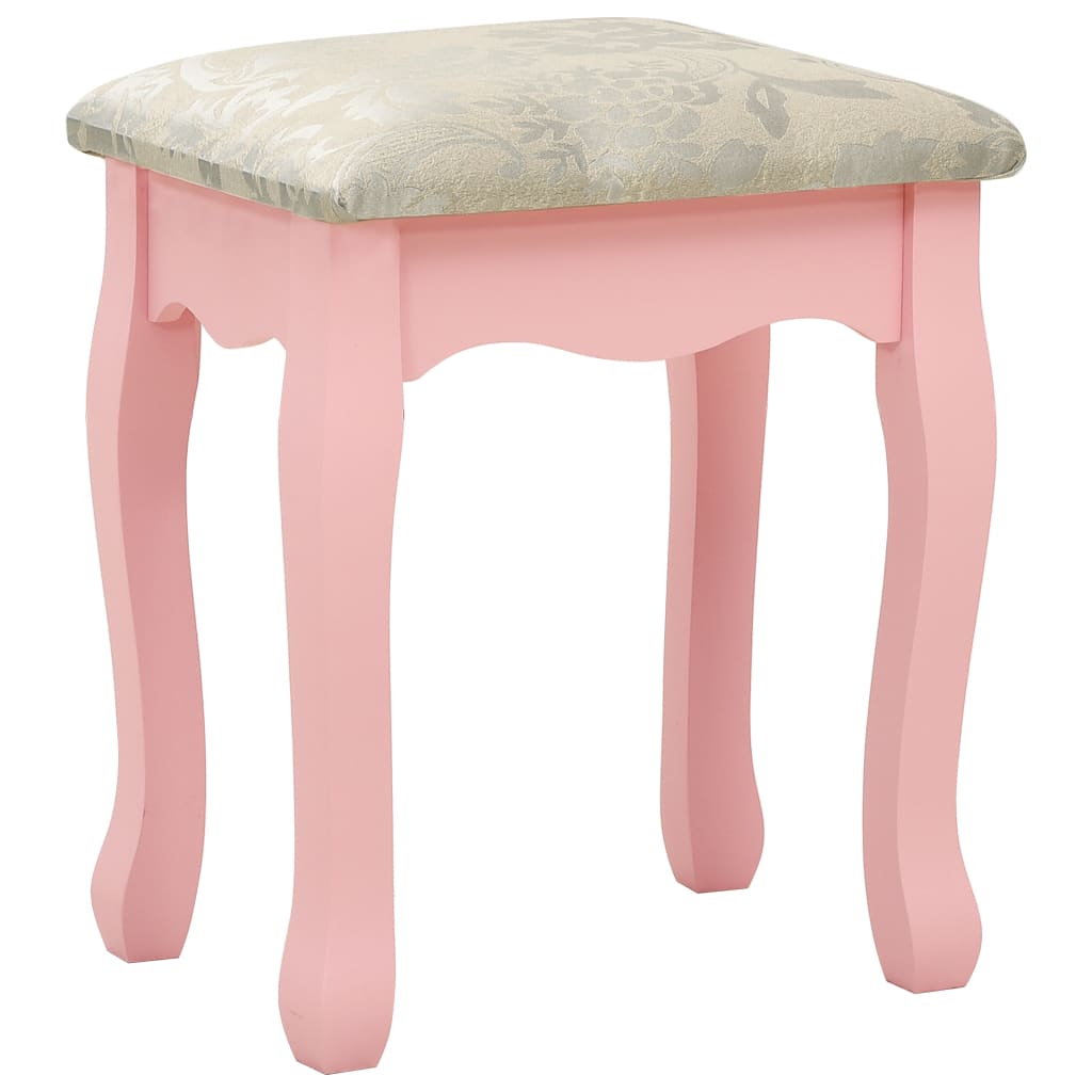 "Prachtige kaptafelset met kruk van paulowniahout - 75x69x140 cm in trendy roze tint" Slaapkamerkaptafels | Creëer jouw Trendy Thuis | Gratis bezorgd & Retour | Trendy.nl