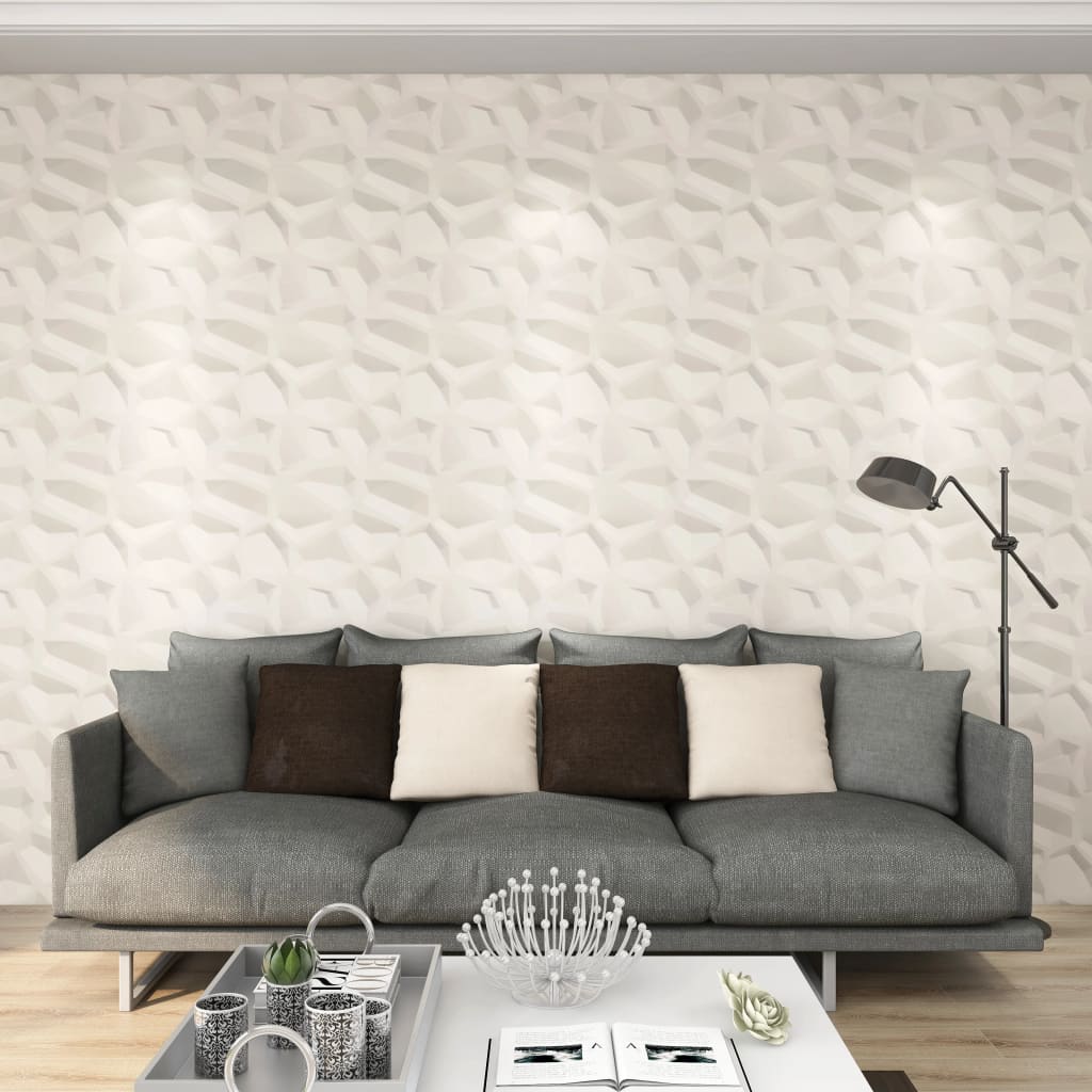Wandpanelen 12 st 3D 3 m² 0,5x0,5 m Wandpanelen | Creëer jouw Trendy Thuis | Gratis bezorgd & Retour | Trendy.nl