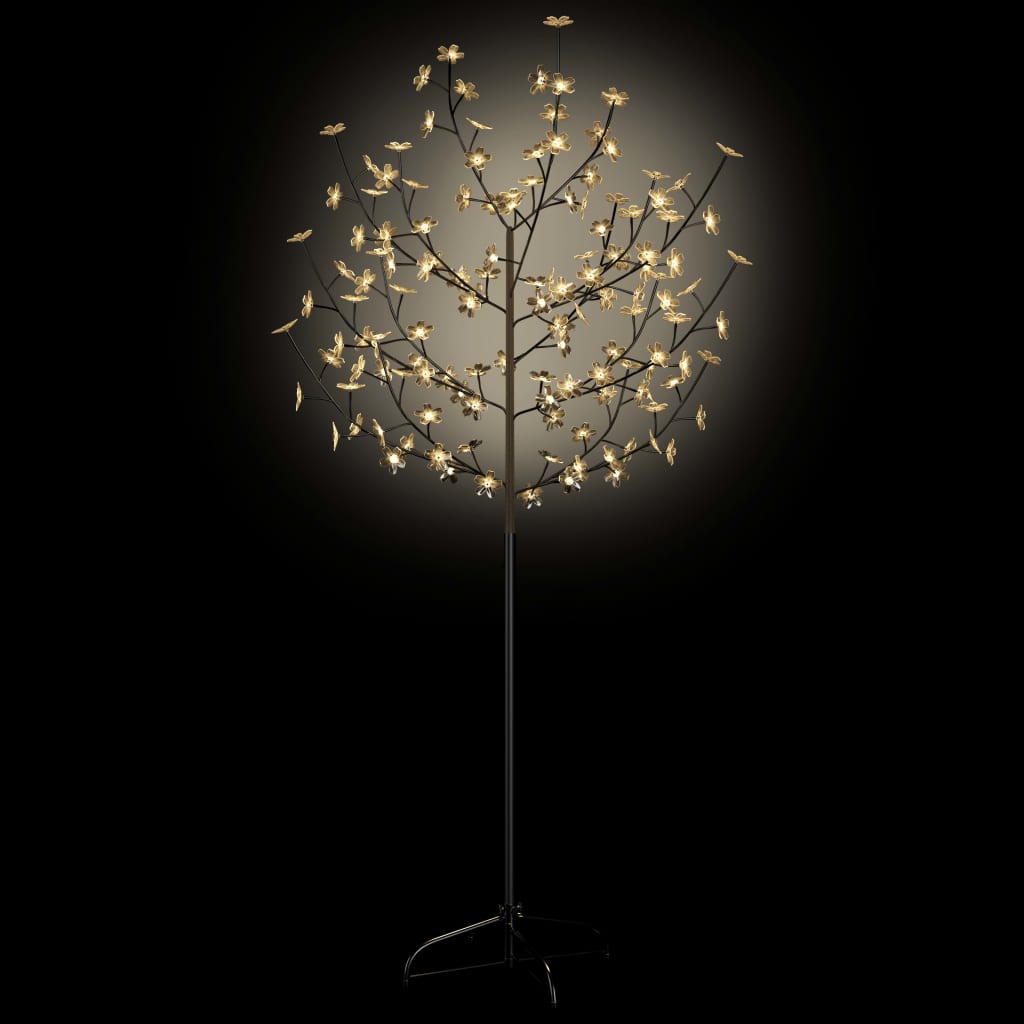 Kerstboom 120 LED's warmwit licht kersenbloesem 150 cm Kerstverlichting | Creëer jouw Trendy Thuis | Gratis bezorgd & Retour | Trendy.nl