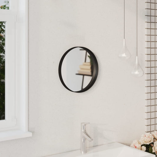 Wandspiegel 30 cm zwart Spiegels | Creëer jouw Trendy Thuis | Gratis bezorgd & Retour | Trendy.nl