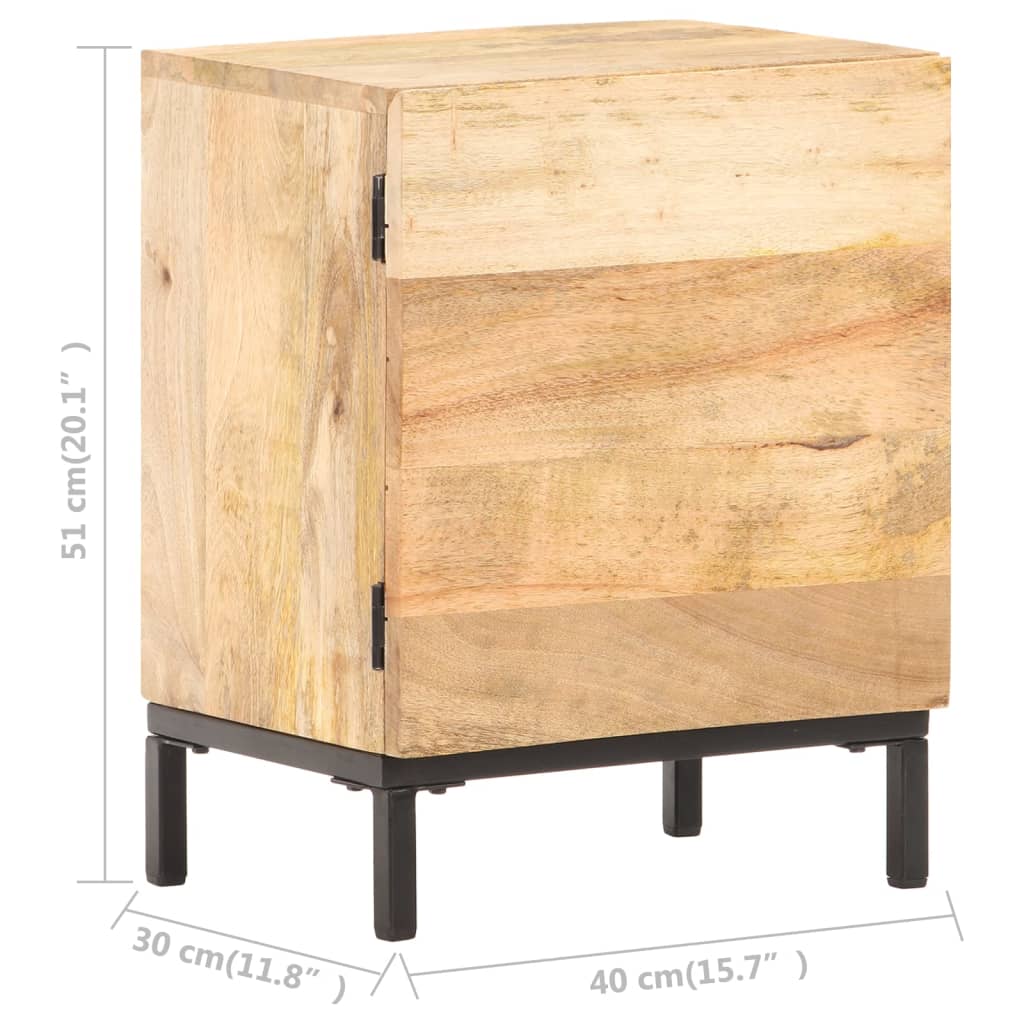 Nachtkastje 40x30x51 cm massief mangohout Nachtkastjes | Creëer jouw Trendy Thuis | Gratis bezorgd & Retour | Trendy.nl