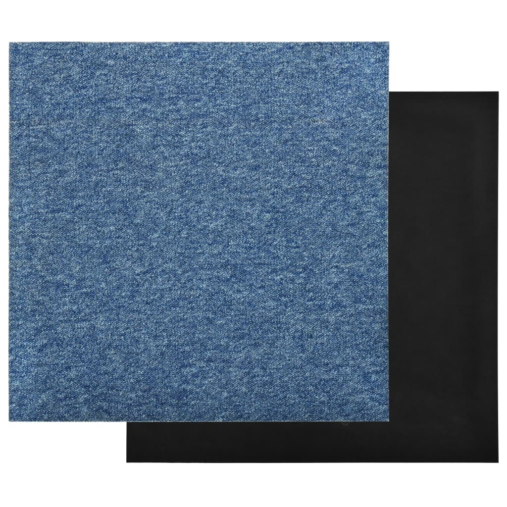 Tapijttegels 20 st 5 m² 50x50 cm blauw Vloeren | Creëer jouw Trendy Thuis | Gratis bezorgd & Retour | Trendy.nl