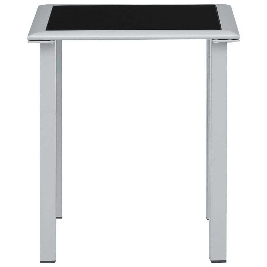Ligbedden 2 st met tafel aluminium zwart Ligstoelen | Creëer jouw Trendy Thuis | Gratis bezorgd & Retour | Trendy.nl