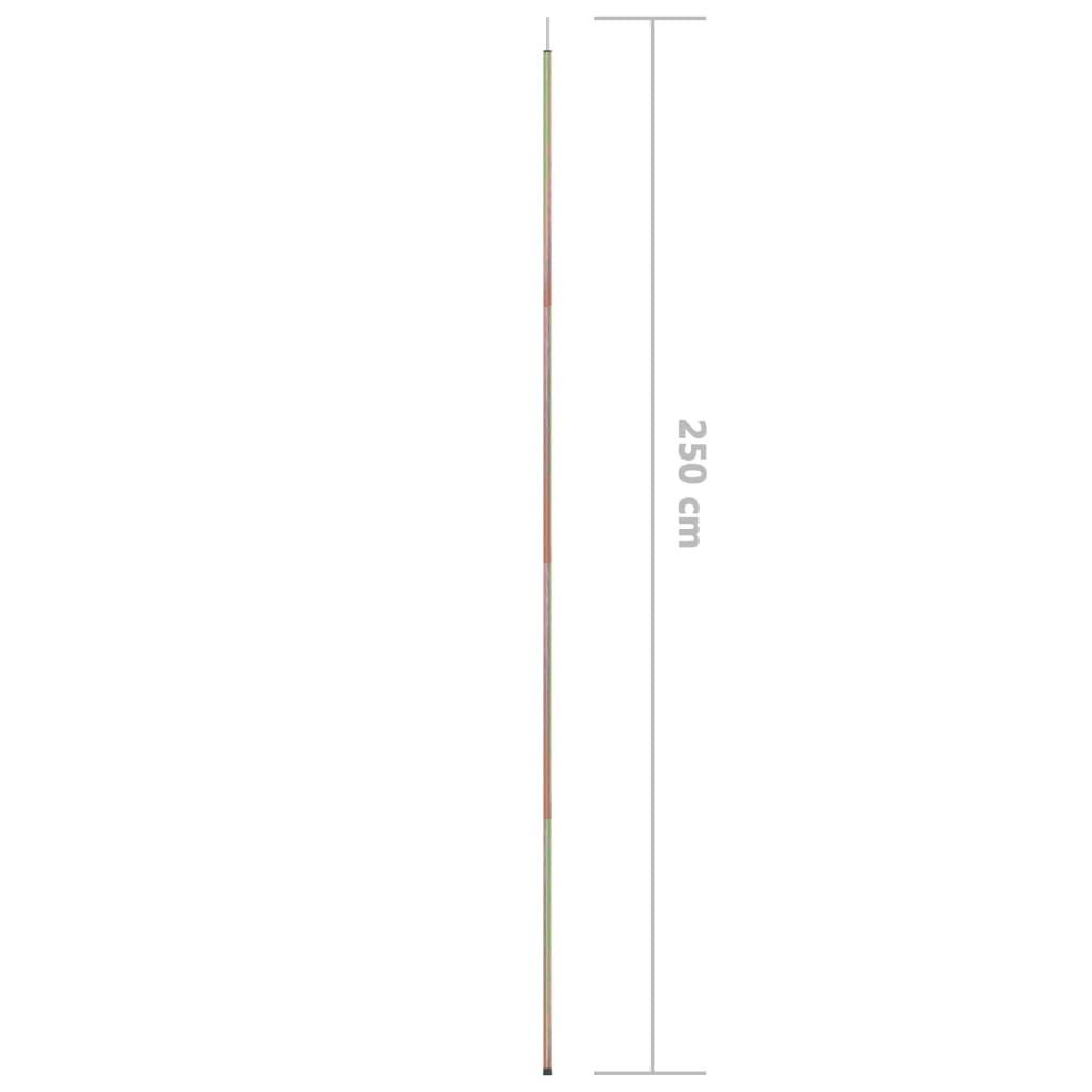 Zonneschermpaal 250 cm gegalvaniseerd staal Tentstokken & haringen | Creëer jouw Trendy Thuis | Gratis bezorgd & Retour | Trendy.nl