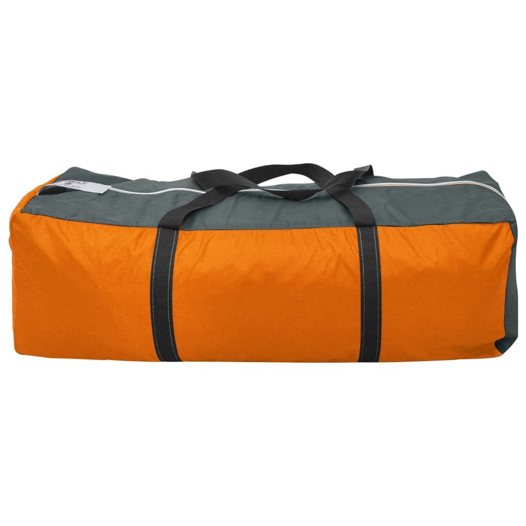 Tent 9-persoons stof grijs en oranje Tenten | Creëer jouw Trendy Thuis | Gratis bezorgd & Retour | Trendy.nl