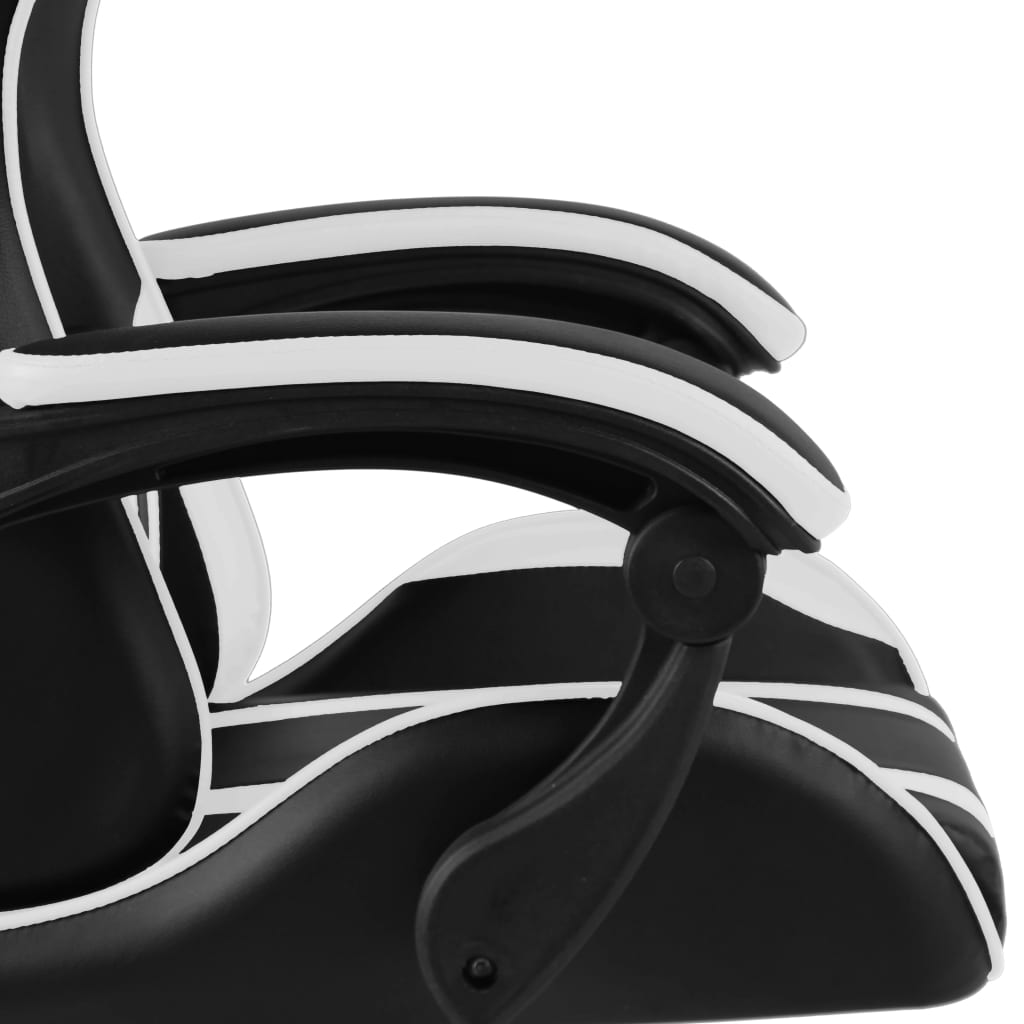 Racestoel kunstleer zwart en wit Bureaustoelen | Creëer jouw Trendy Thuis | Gratis bezorgd & Retour | Trendy.nl