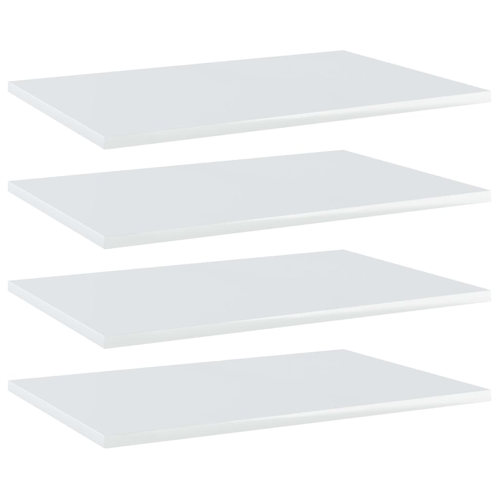 Wandschappen 4 st 60x40x1,5 cm spaanplaat hoogglans wit Boekenkasten & wandplanken | Creëer jouw Trendy Thuis | Gratis bezorgd & Retour | Trendy.nl