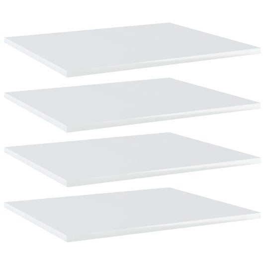 Wandschappen 4 st 60x50x1,5 cm spaanplaat hoogglans wit Boekenkasten & wandplanken | Creëer jouw Trendy Thuis | Gratis bezorgd & Retour | Trendy.nl