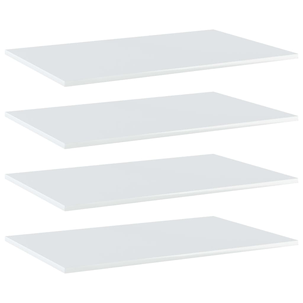 Wandschappen 4 st 80x50x1,5 cm spaanplaat hoogglans wit Boekenkasten & wandplanken | Creëer jouw Trendy Thuis | Gratis bezorgd & Retour | Trendy.nl