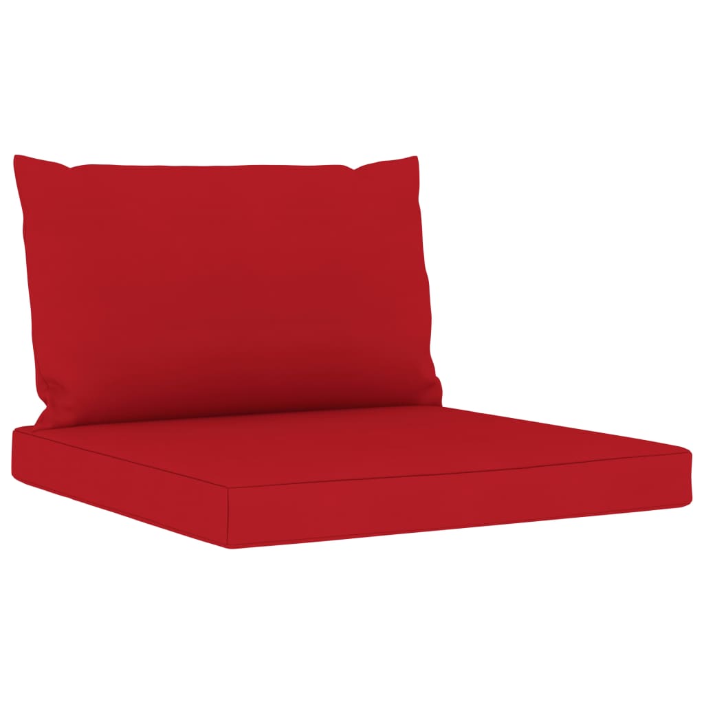 6-delige Loungeset met rode kussens Tuinsets | Creëer jouw Trendy Thuis | Gratis bezorgd & Retour | Trendy.nl