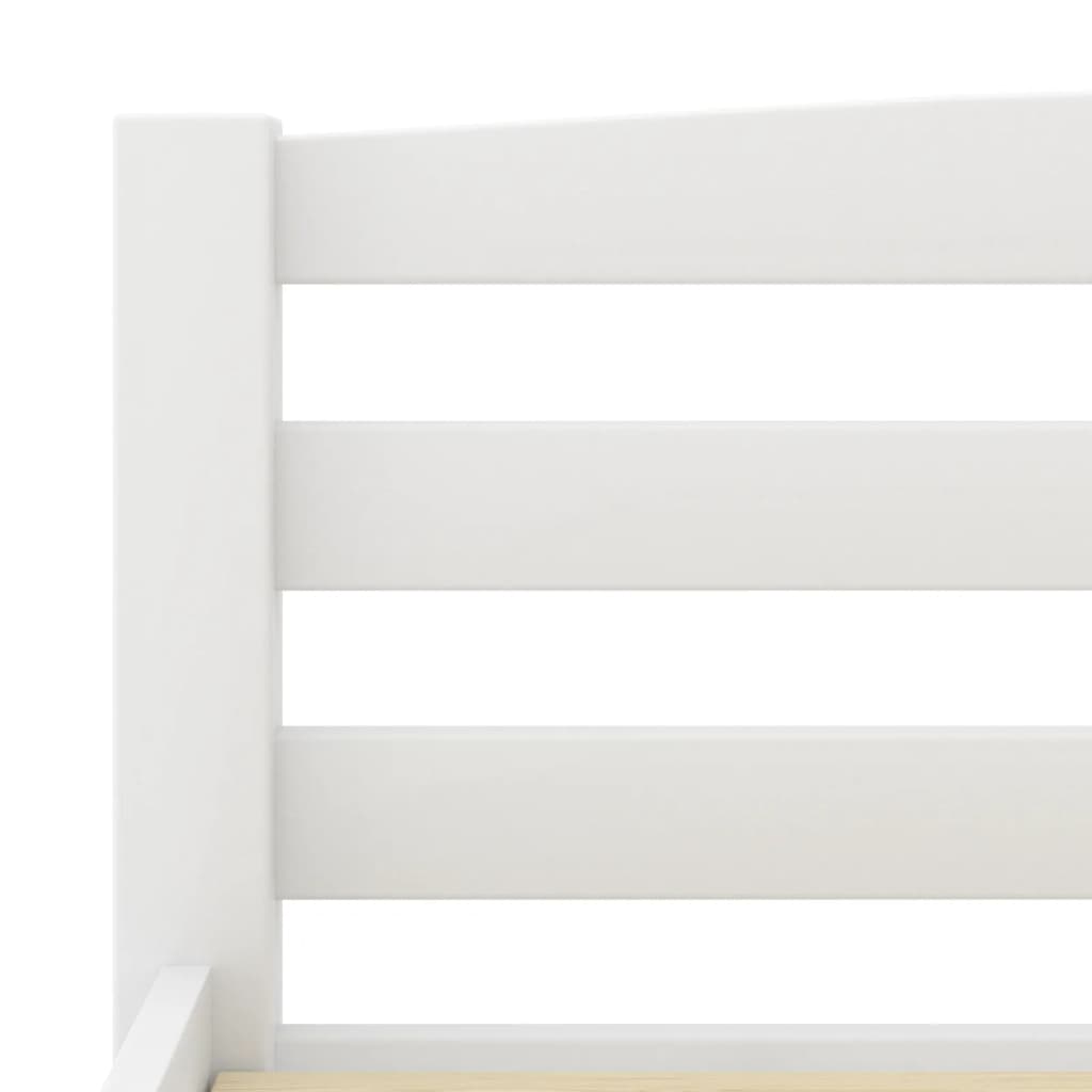 Bedframe massief grenenhout wit 180x200 cm Bedden & bedframes | Creëer jouw Trendy Thuis | Gratis bezorgd & Retour | Trendy.nl