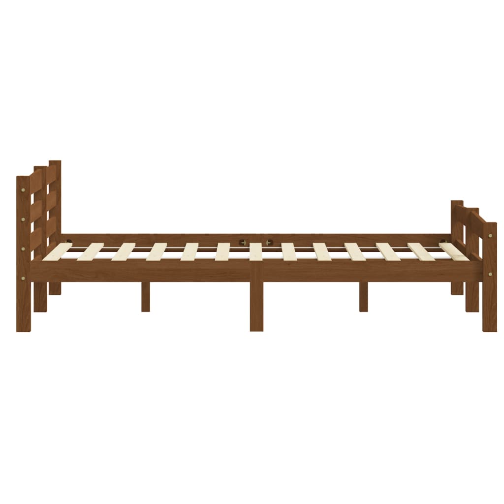 Bedframe massief grenenhout honingbruin 180x200 cm Bedden & bedframes | Creëer jouw Trendy Thuis | Gratis bezorgd & Retour | Trendy.nl