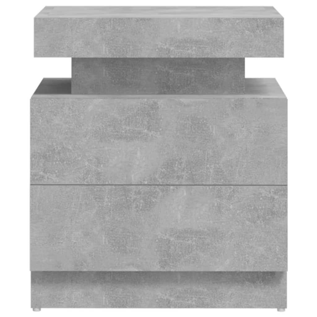Nachtkastje 45x35x52 cm spaanplaat betongrijs Nachtkastjes | Creëer jouw Trendy Thuis | Gratis bezorgd & Retour | Trendy.nl